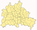 Karte von Berlin mit seinen Stadtteilen