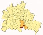 Karte von Berlin mit Stadtteil Buckow im Bezirk Neukölln